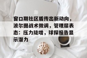 窗口期社区盾传出新动向，波尔图战术微调，管理层表态：压力陡增，球探报告显示潜力(迈国际vs波尔图预测)